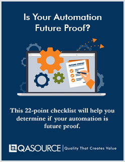 Understand How QASource's 22 Points Free Checklist Can Help You Future Proof Your Automation